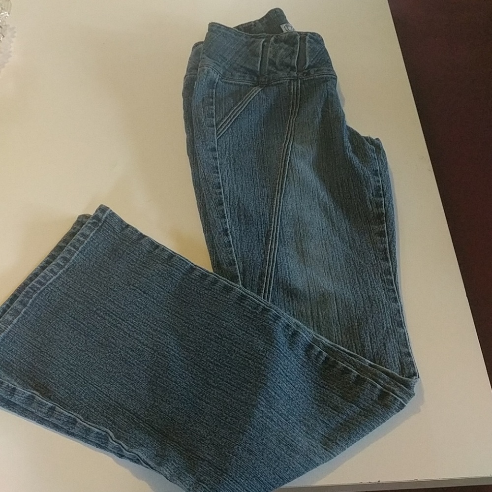Gasoline blue jeans